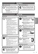 Предварительный просмотр 3 страницы Panasonic F-VXR70H Operating Instructions Manual