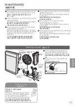 Предварительный просмотр 21 страницы Panasonic F-VXV70H Operating Instructions Manual