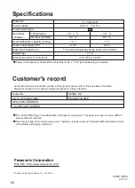 Предварительный просмотр 24 страницы Panasonic F-YAR25H Operating Instructions Manual