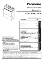 Preview for 1 page of Panasonic F-YCL16H Operating Instructions Manual