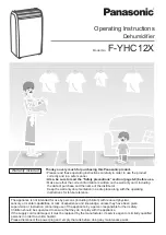 Panasonic F-YHC12X Operating Instructions Manual preview