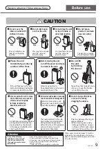 Предварительный просмотр 9 страницы Panasonic F-YHC12X Operating Instructions Manual