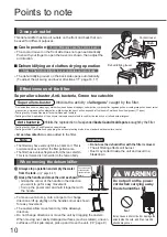 Preview for 10 page of Panasonic F-YHC12X Operating Instructions Manual