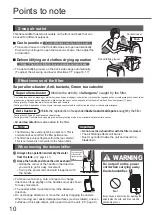 Предварительный просмотр 10 страницы Panasonic F-YHC12X Operating Instructions Manual