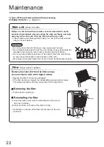 Предварительный просмотр 22 страницы Panasonic F-YHC12X Operating Instructions Manual