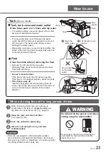 Предварительный просмотр 23 страницы Panasonic F-YHC12X Operating Instructions Manual