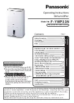 Предварительный просмотр 1 страницы Panasonic F-YWP33N Operating Instructions Manual