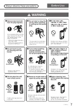 Предварительный просмотр 7 страницы Panasonic F-YZJ90H Operating Instructions Manual