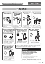 Preview for 9 page of Panasonic F-YZJ90H Operating Instructions Manual