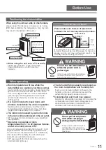 Предварительный просмотр 11 страницы Panasonic F-YZJ90H Operating Instructions Manual