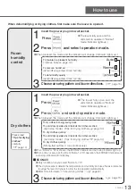 Предварительный просмотр 13 страницы Panasonic F-YZJ90H Operating Instructions Manual