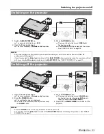 Предварительный просмотр 23 страницы Panasonic F100U - XGA LCD Projector Operating Instructions Manual