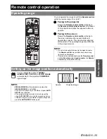 Предварительный просмотр 25 страницы Panasonic F100U - XGA LCD Projector Operating Instructions Manual