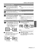 Предварительный просмотр 27 страницы Panasonic F100U - XGA LCD Projector Operating Instructions Manual