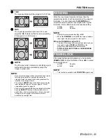 Предварительный просмотр 35 страницы Panasonic F100U - XGA LCD Projector Operating Instructions Manual