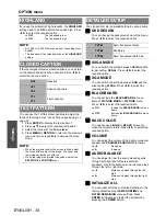 Предварительный просмотр 38 страницы Panasonic F100U - XGA LCD Projector Operating Instructions Manual