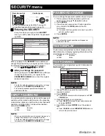 Предварительный просмотр 39 страницы Panasonic F100U - XGA LCD Projector Operating Instructions Manual