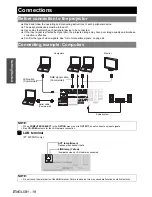 Предварительный просмотр 18 страницы Panasonic F200U - XGA LCD Projector Operating Instructions Manual