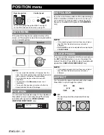 Preview for 32 page of Panasonic F200U - XGA LCD Projector Operating Instructions Manual