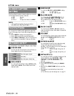 Предварительный просмотр 36 страницы Panasonic F200U - XGA LCD Projector Operating Instructions Manual