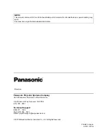 Preview for 62 page of Panasonic F200U - XGA LCD Projector Operating Instructions Manual