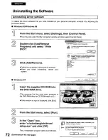 Предварительный просмотр 72 страницы Panasonic F8 - Toughbook - Core 2 Duo SP9300 User Manual