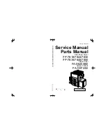 Предварительный просмотр 1 страницы Panasonic FA-DS72 Service Manual & Parts Manual