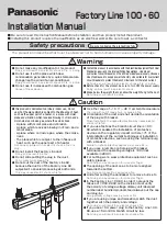 Preview for 31 page of Panasonic Factory Line 100-60 Instruction Manual