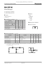 Panasonic Fast Recovery Diodes MA3DF40 Specifications preview