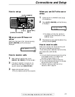 Предварительный просмотр 21 страницы Panasonic FHD351 - B/W Thermal Transfer Operating Instructions Manual