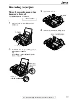 Предварительный просмотр 83 страницы Panasonic FHD351 - B/W Thermal Transfer Operating Instructions Manual