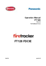 Panasonic Firetracker FT128 Operation Manual preview