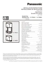 Preview for 1 page of Panasonic FJ-T09A3 Installation Instructions Manual