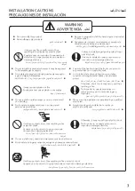 Preview for 3 page of Panasonic FJ-T09A3 Installation Instructions Manual