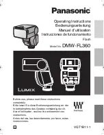 Preview for 1 page of Panasonic FL360 - DMW - Hot-shoe clip-on Flash Operating Instructions Manual