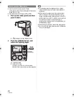 Предварительный просмотр 26 страницы Panasonic FL500 - DMW - Hot-shoe clip-on Flash Operating Instructions Manual