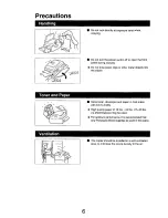 Preview for 6 page of Panasonic FP-7735 Operating Manual