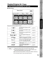 Preview for 15 page of Panasonic FP-D250 Operating Manual