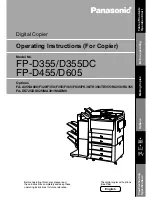 Panasonic FP-D355 Operating Instructions Manual preview