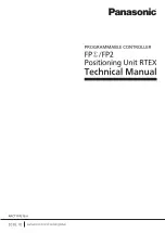 Panasonic FP? Positioning Unit RTEX Technical Manual предпросмотр