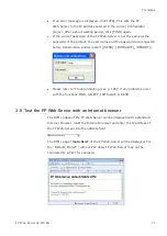 Preview for 38 page of Panasonic FP Web-Server Hardware And Configuration Manual