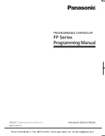 Preview for 1 page of Panasonic FP-X Programming Manual