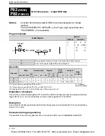 Preview for 454 page of Panasonic FP-X Programming Manual