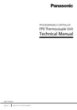 Panasonic FP0-TC4 Technical Manual предпросмотр