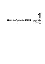 Preview for 3 page of Panasonic FP0H Series Operation Manual