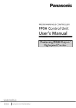 Panasonic FP0H Series User Manual preview