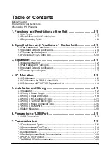 Preview for 3 page of Panasonic FP0R Series User Manual