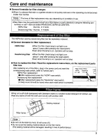 Предварительный просмотр 9 страницы Panasonic FP15HU1 Operating Manual