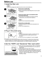 Предварительный просмотр 5 страницы Panasonic FP15HU2 Operating Instructions Manual