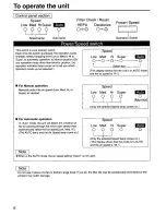 Предварительный просмотр 6 страницы Panasonic FP15HU2 Operating Instructions Manual